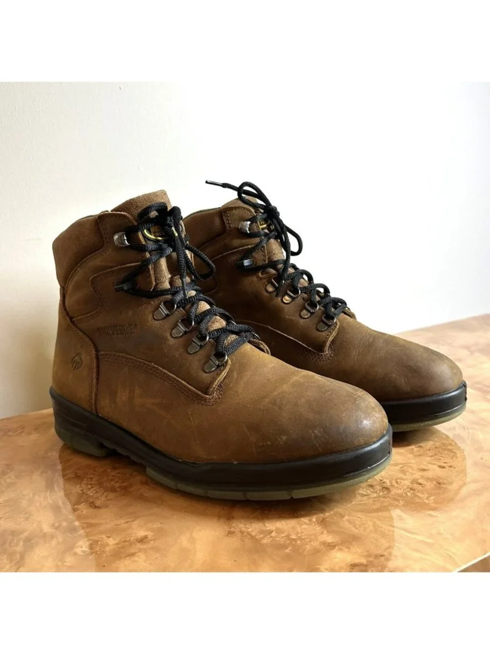 Wolverine Men's Nubuck Leather Work Hiking Boots 600G Size 9.5 EW